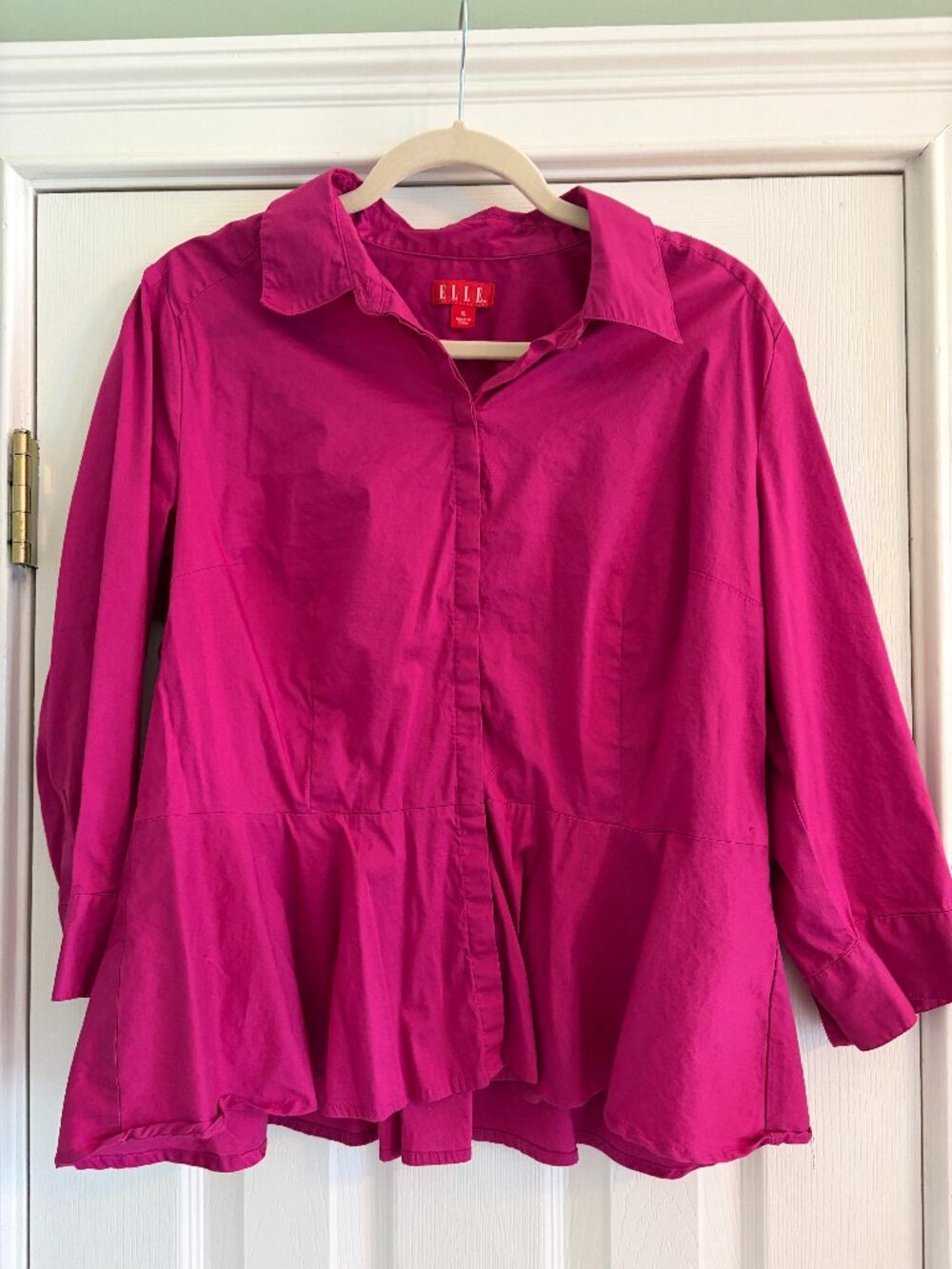 Elle Plum XL Peplum blouse